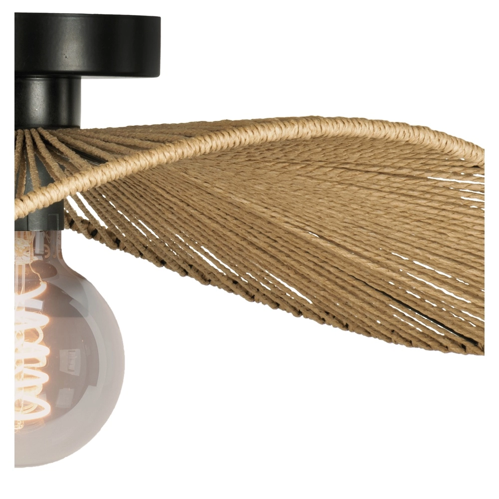 Rotan plafondlamp Siruela slaapkamer - 56cm Eglo 9002759319618