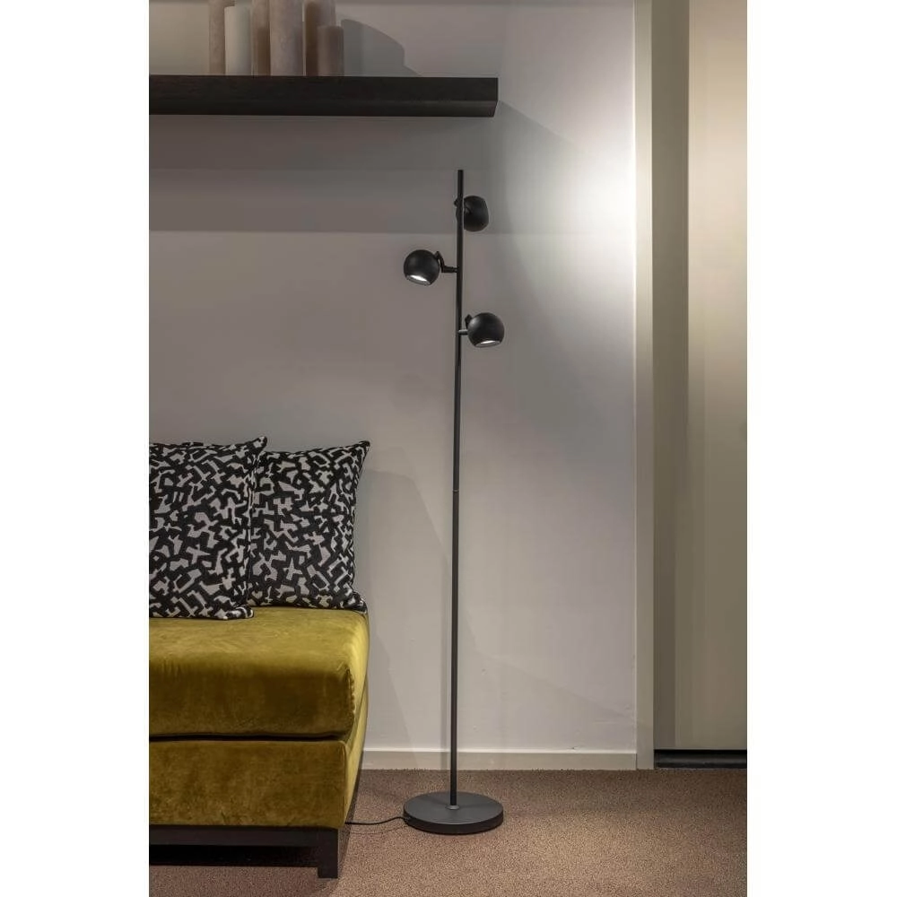 Design vloerlamp Bolero zwart 3-lichts Artdelight 8720701100800