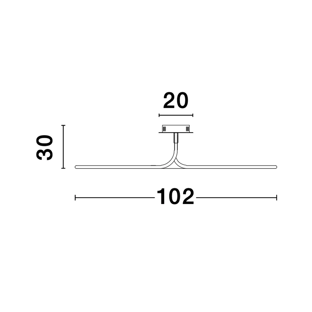 Plafondlamp Fungo krul goud Lyora 5212017419880
