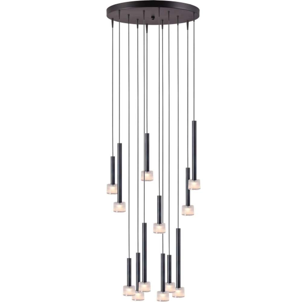 Led hanglamp Fabro 12-lichts - dappled oil
