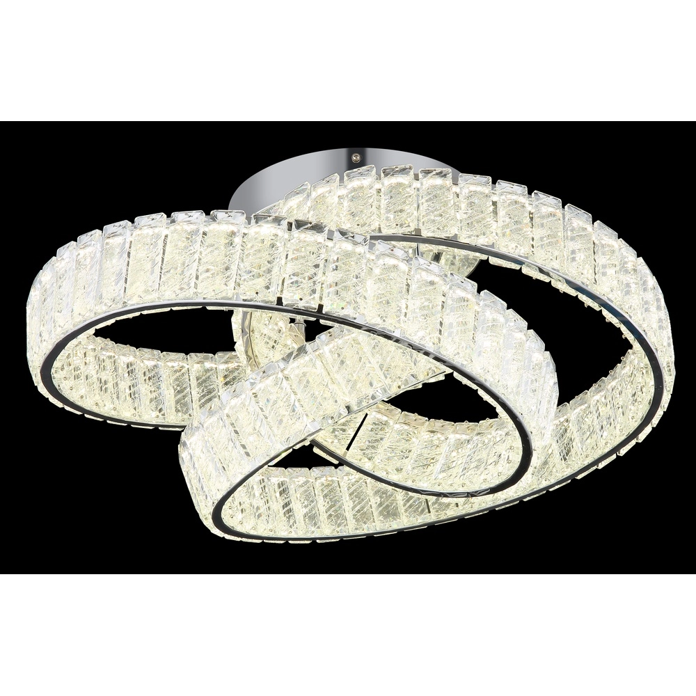 Plafondlamp krul Mucky chroom Globo 9007371531530