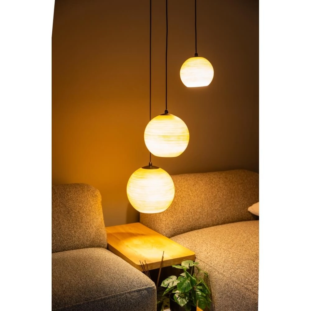 3-lichts hanglamp Orb Saturn rond met uniek effect ETH 8720195309291