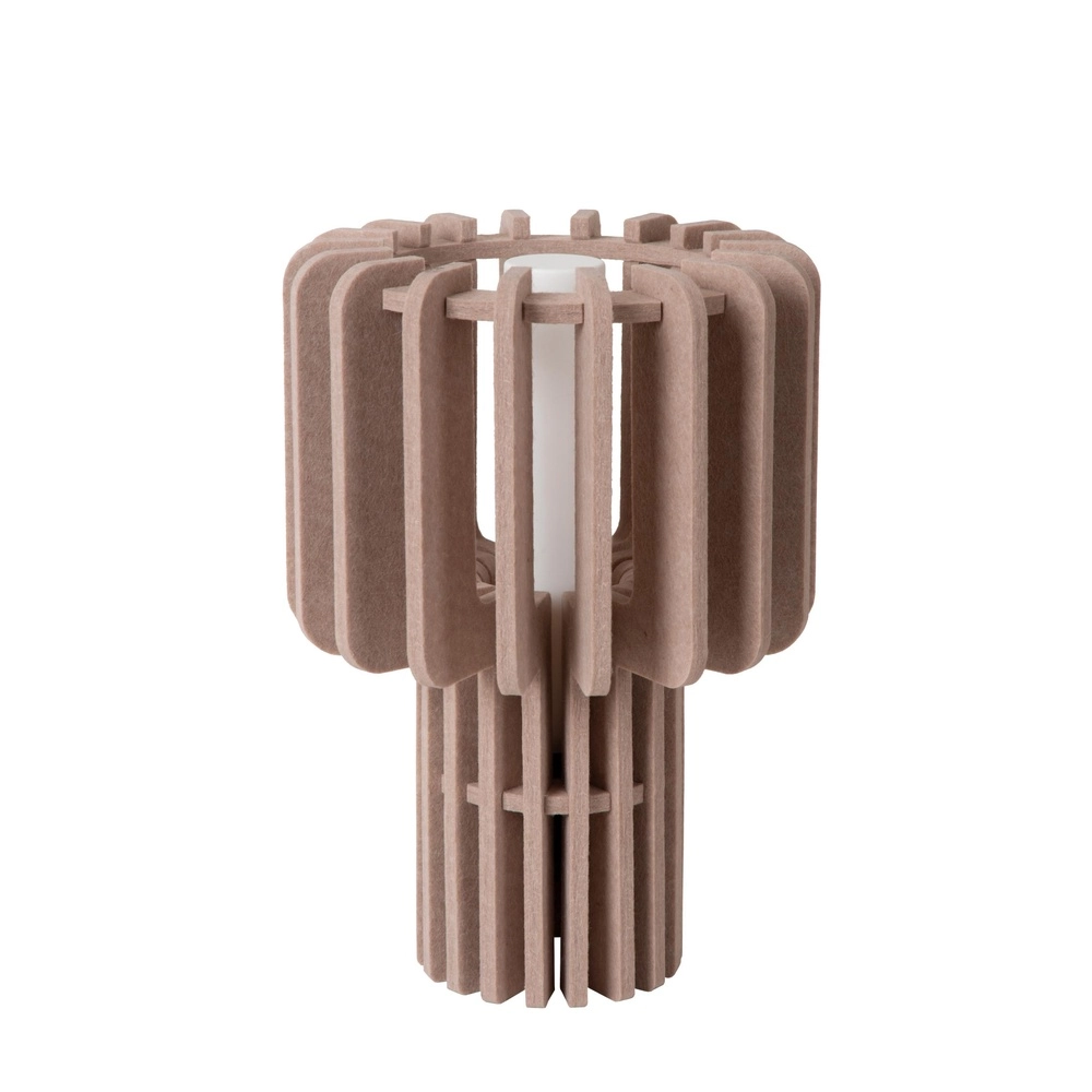 Design tafellamp Rollo zand bruin