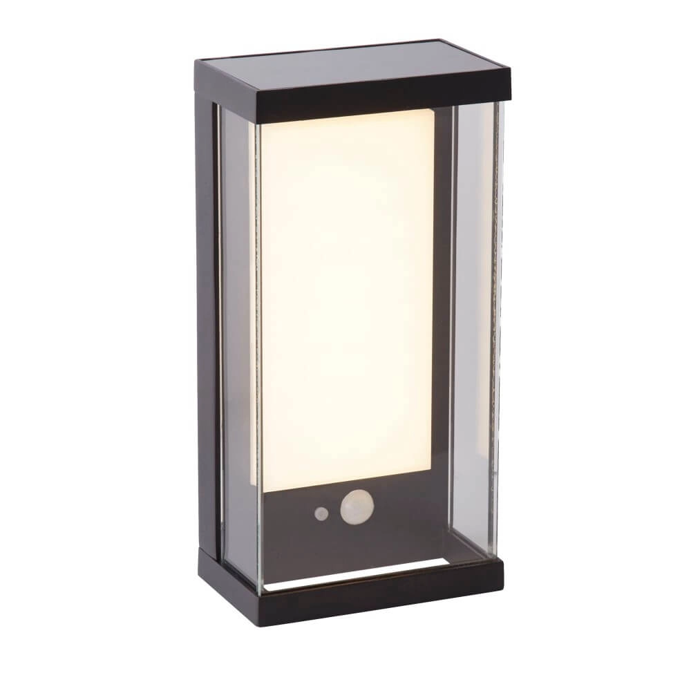 Rechthoekige wandlamp Solar zwart Searchlight 5053423241562