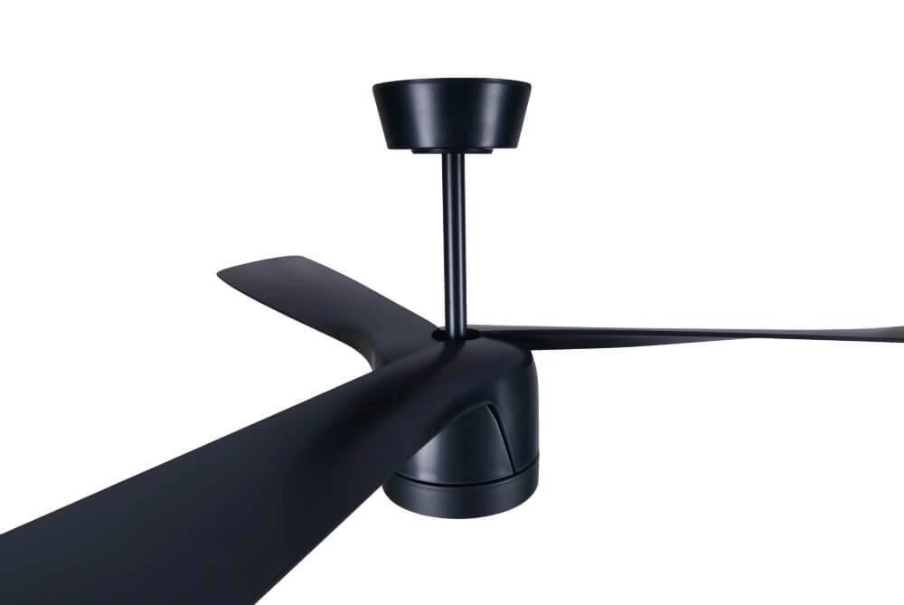 Zwarte plafondventilator met lamp Peregrine Ø 142cm Beacon 9333509165316