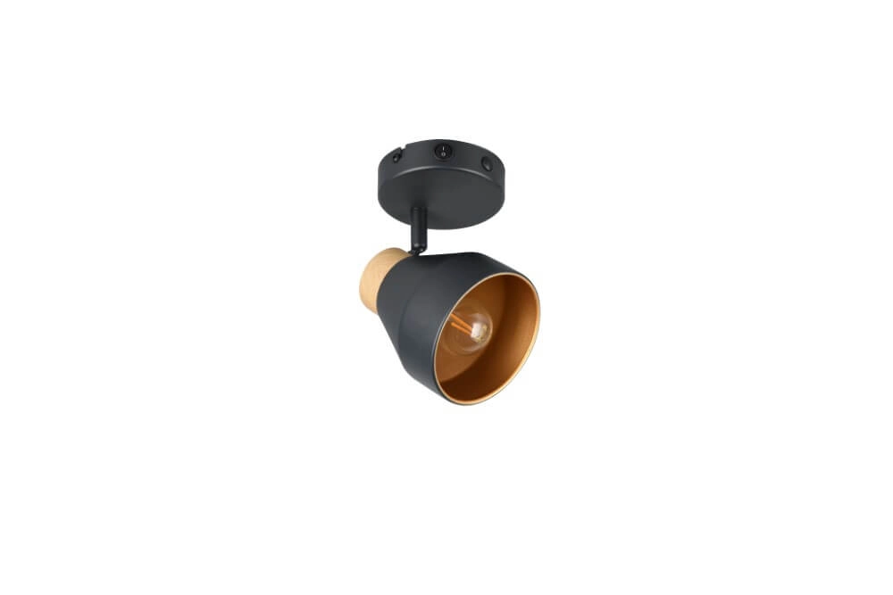 Design wandlamp Valentin zwart Trio 4017807637397