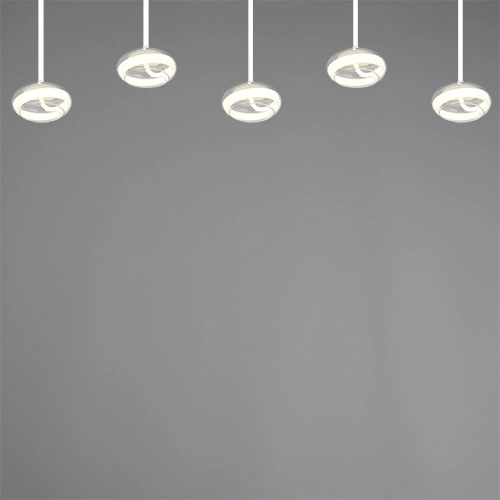 5-lichts design hanglamp Tarsia wit Trio 4017807683400