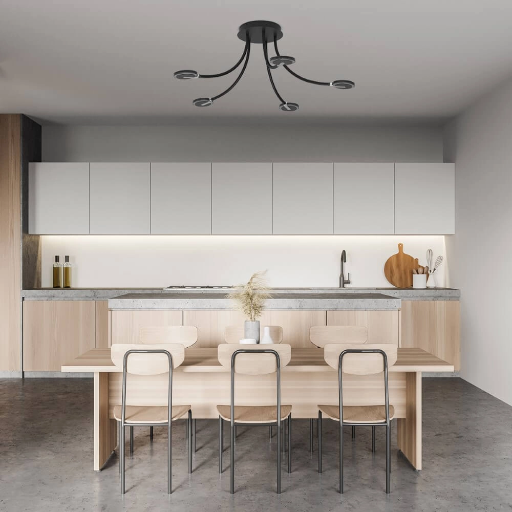 5-lichts plafondlamp Turound met led Steinhauer 8712746153224