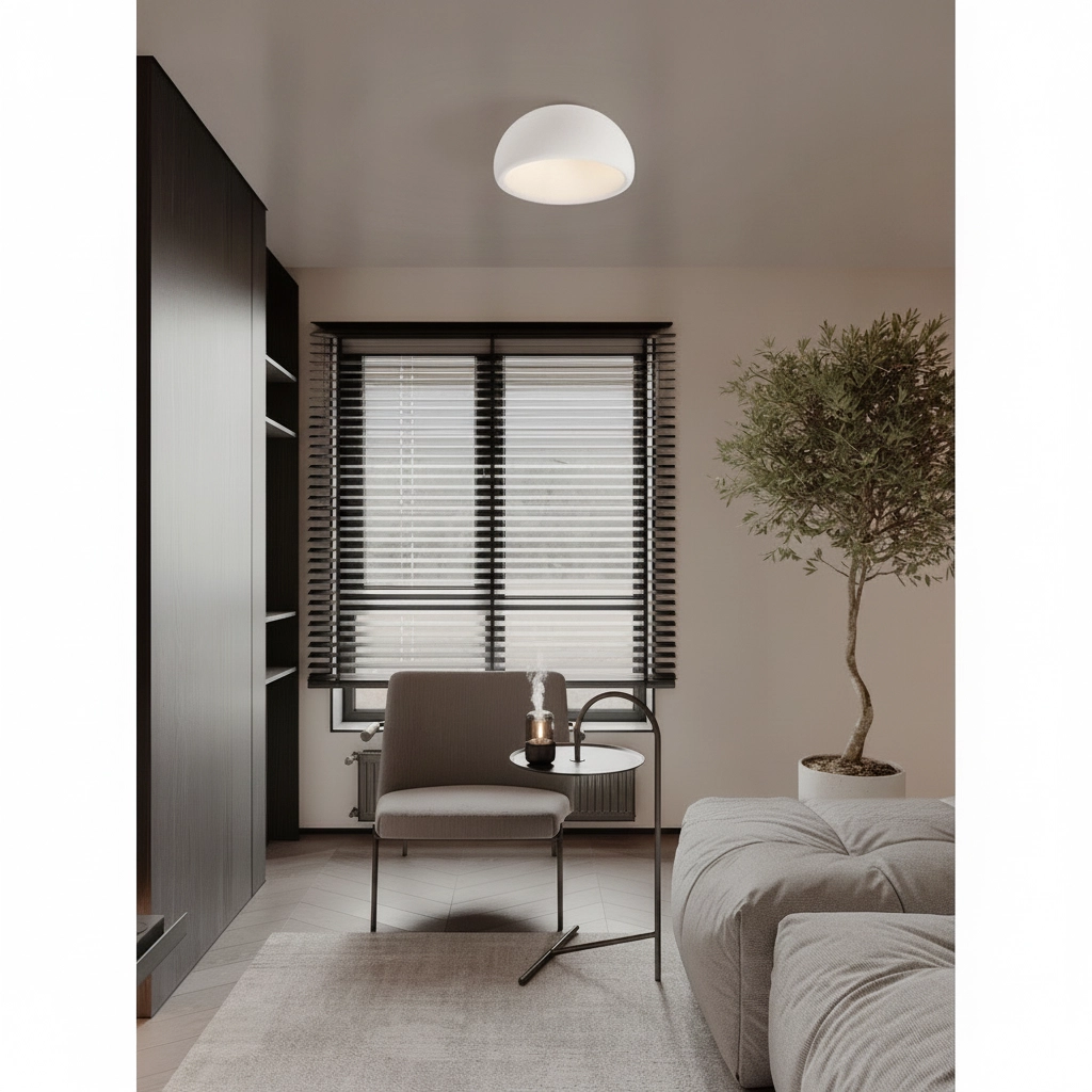 Moderne plafondlamp Davo wit Ø 50cm