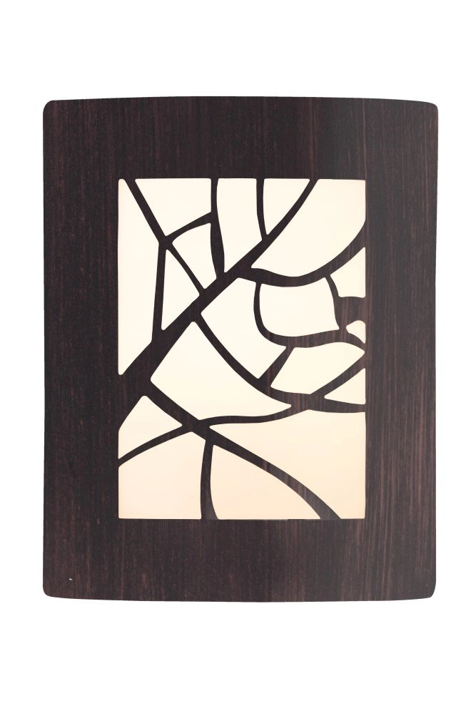 Bruin gevlamde muurlamp Whitney