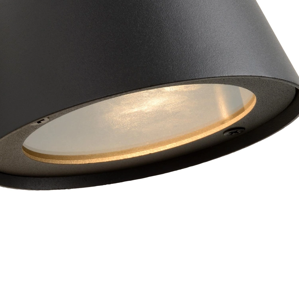 Wandspot Dingo-Led IP44 antraciet Lucide 5411212143815