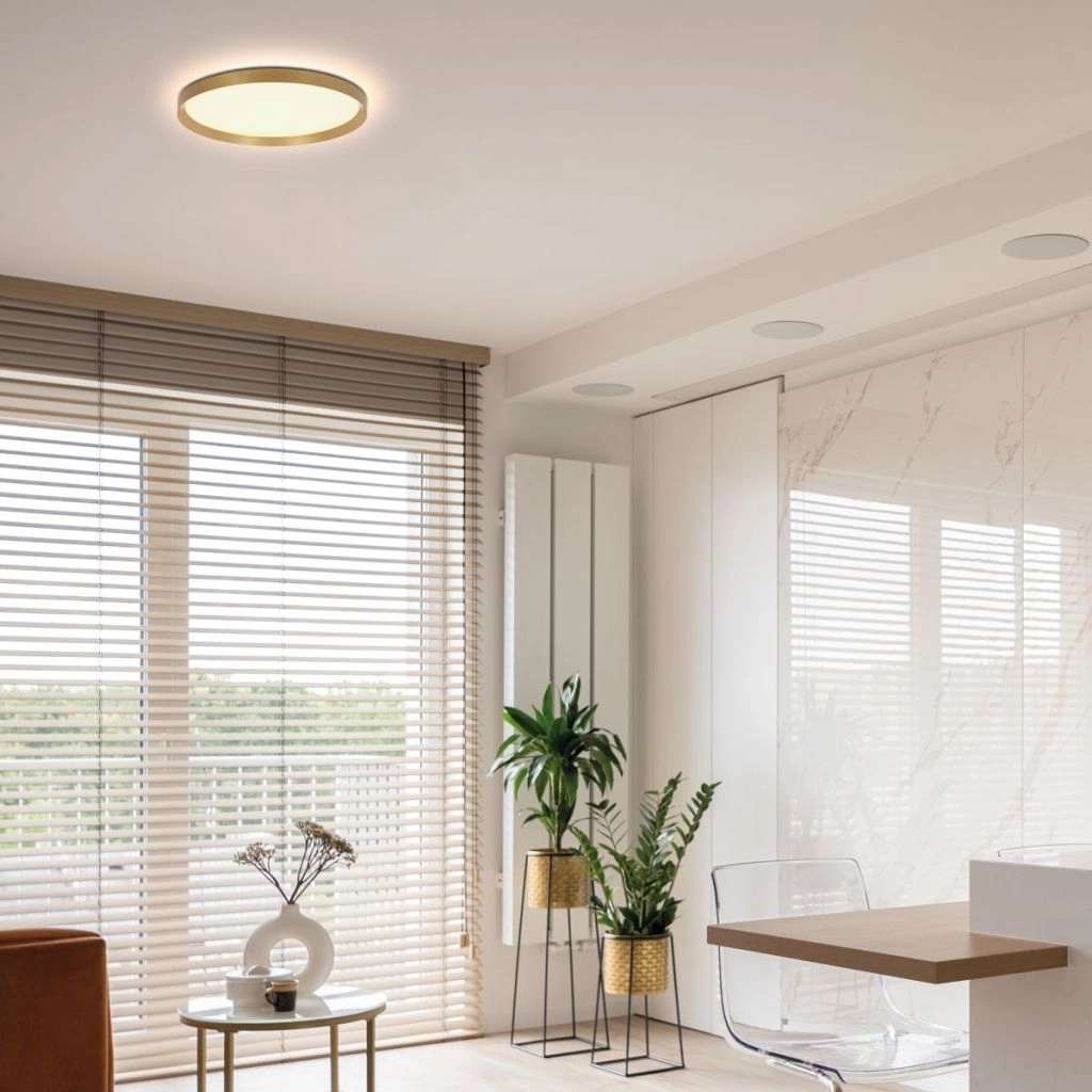 Moderne plafonniere Flady goud Ø30cm Steinhauer 8712746180985