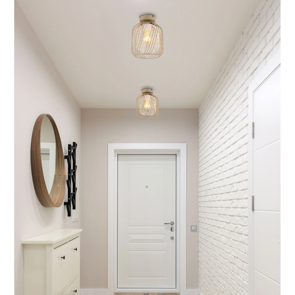 Plafondlamp Dichti zand bruin Globo 9007371533336