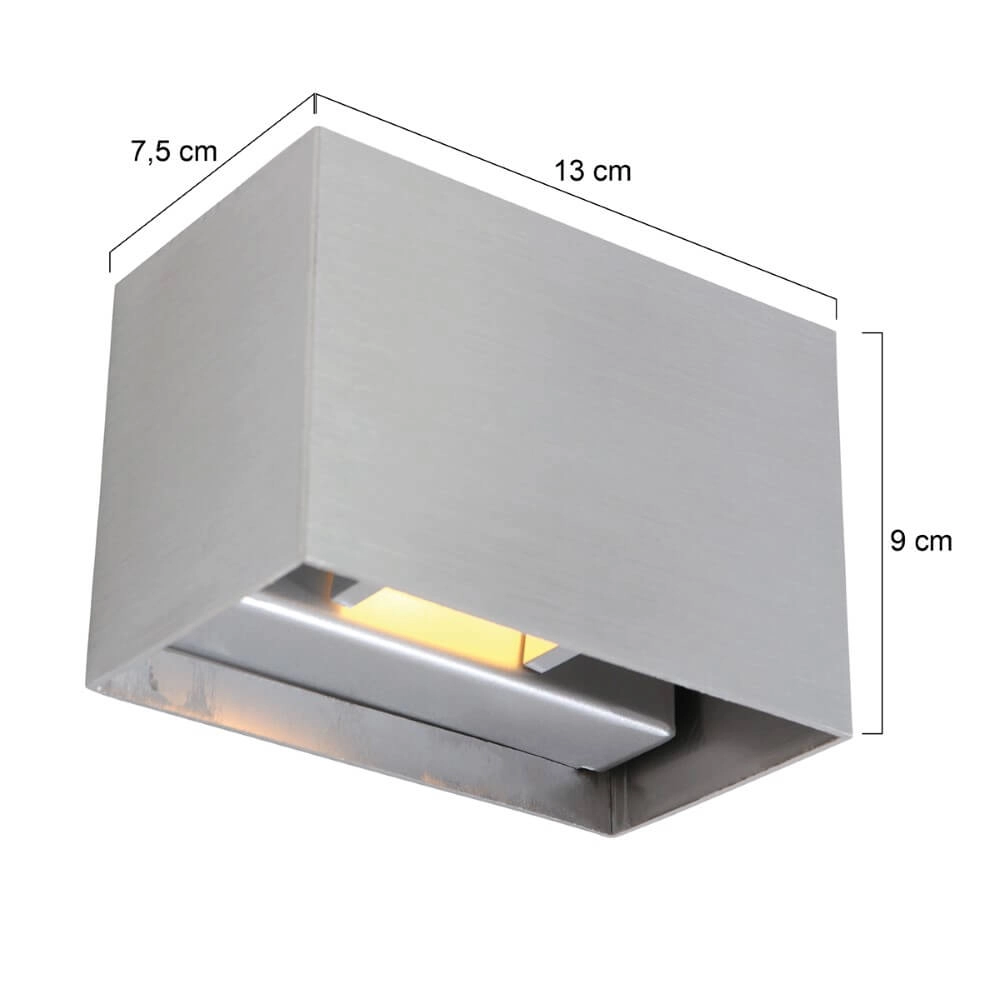 RVS wandspot Muro up en down Steinhauer 8712746152623