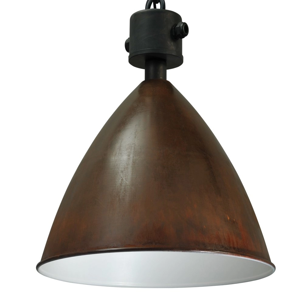 Stoere hanglamp Industria 52 roestbruin Masterlight 8718121232362