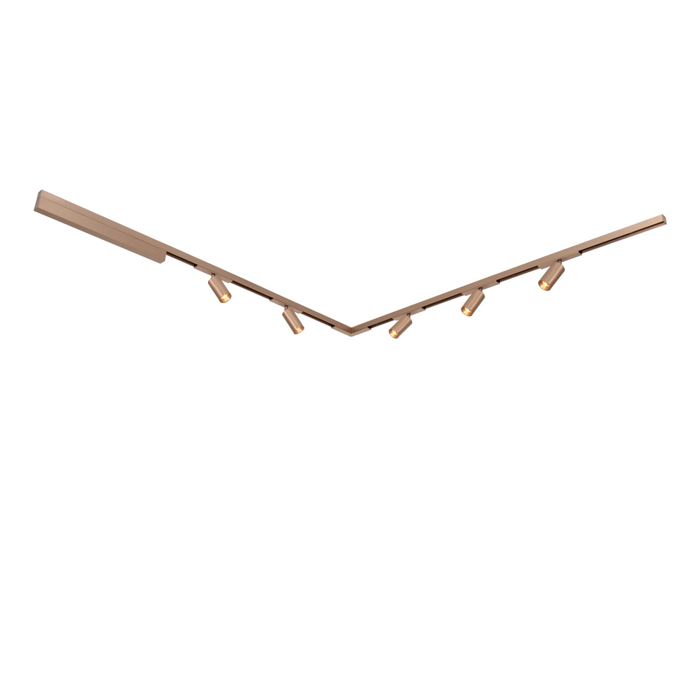 Rail eindkap 1-fase Linial champagne set van 2 Premium by Lucide 5411212552013