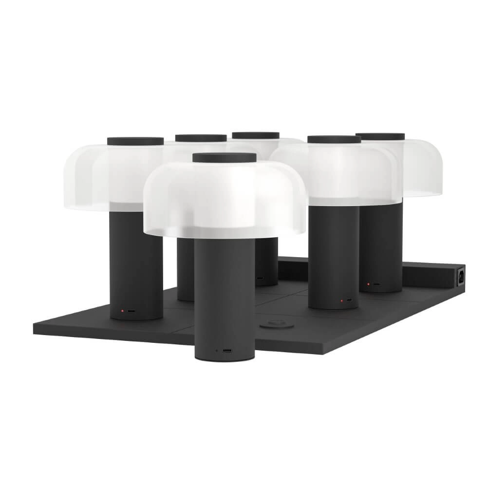 Design tafellamp Ponente zwart met wit Eglo 9008606297870