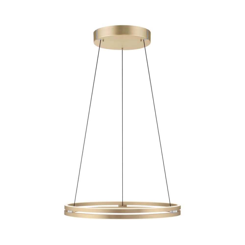 Strakke hanglamp Pure E-Loop messing Ø 70cm Paul Neuhaus 4012248372296