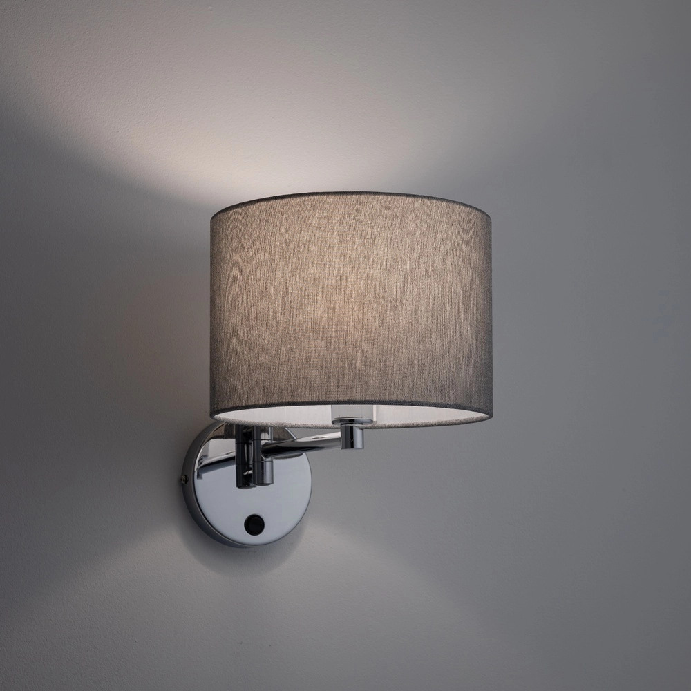 Wandlamp Hotel Mood Ø 24cm grijs Lyora 5903139117883