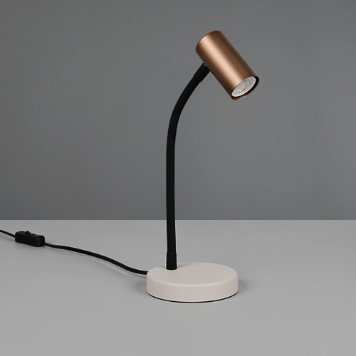 Tafellamp Taryn design mokka bruin Trio 4017807685732