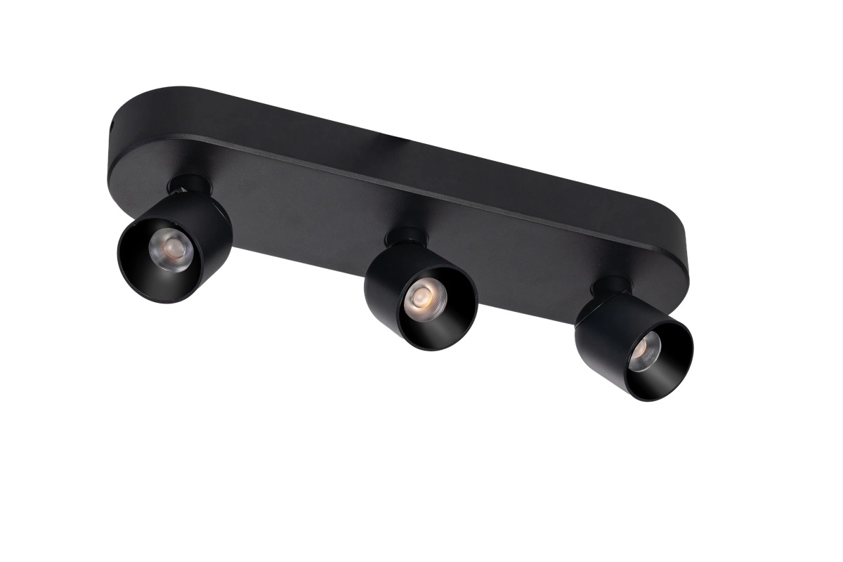 3-lichts opbouwspot Dennis led - zwart