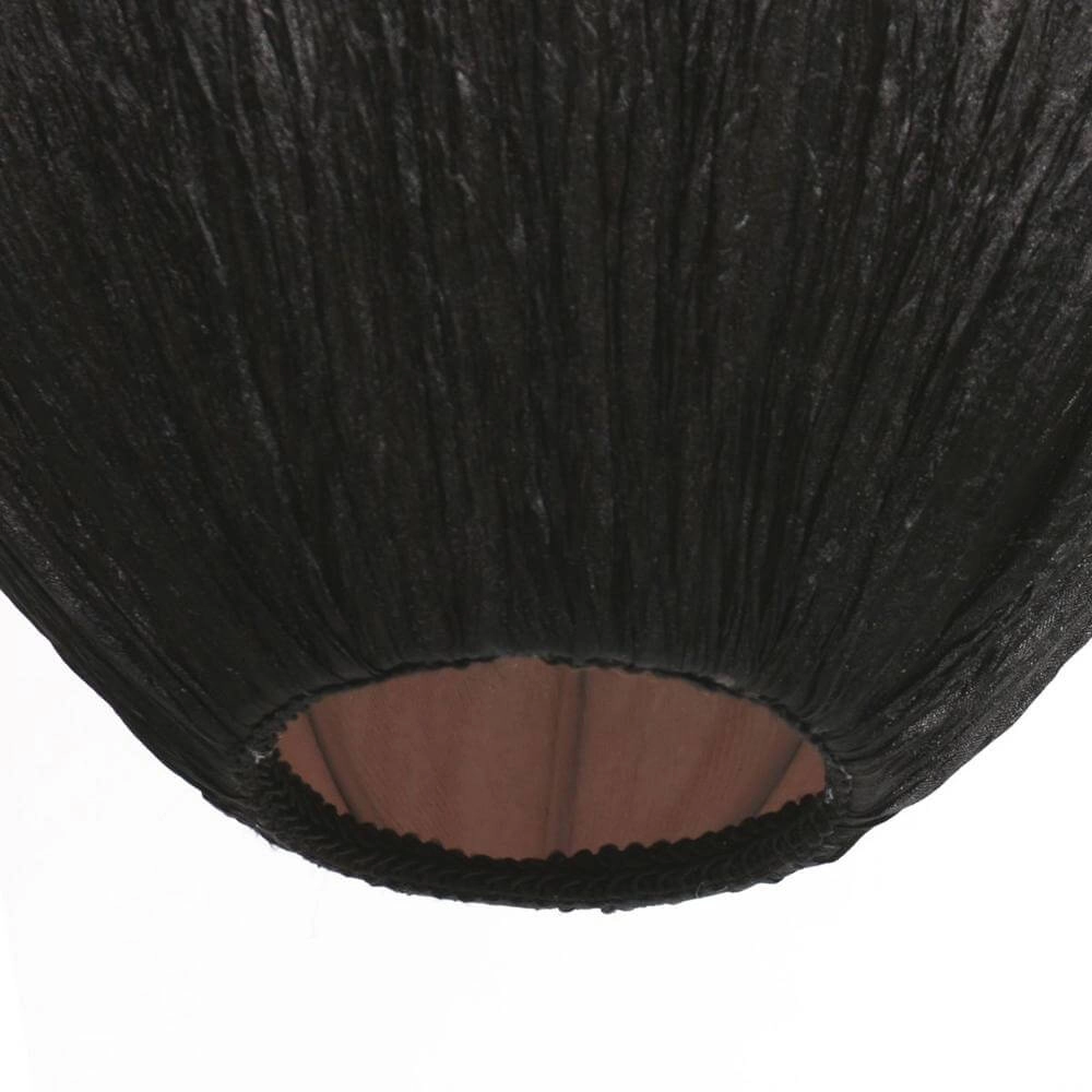 Hanglamp HaloSwap met zwarte stoffen kap Ø 25cm Steinhauer 8712746179781