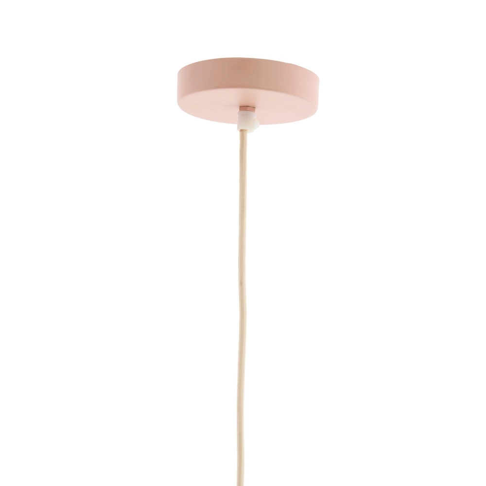 Stoffen hanglamp Cesano Ø 50cm - licht roze Light & Living 8717807779283