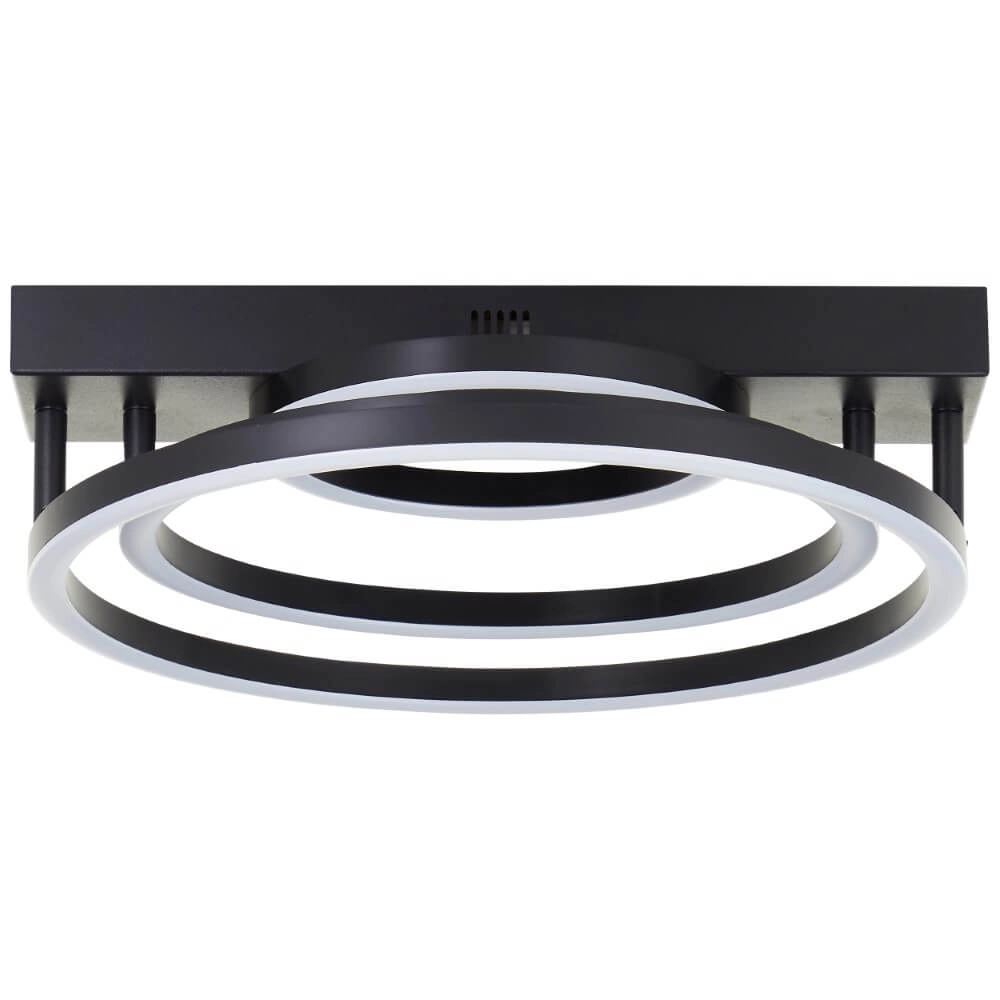 Dimbare plafondlamp Pedley zwart Brilliant 4004353442094