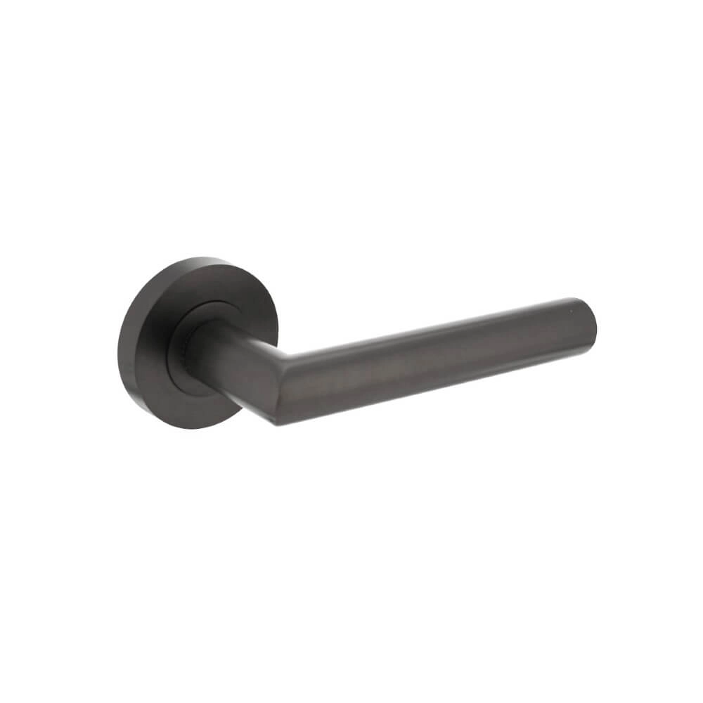 Deurklink Bastian rond antraciet Intersteel 8714186539453