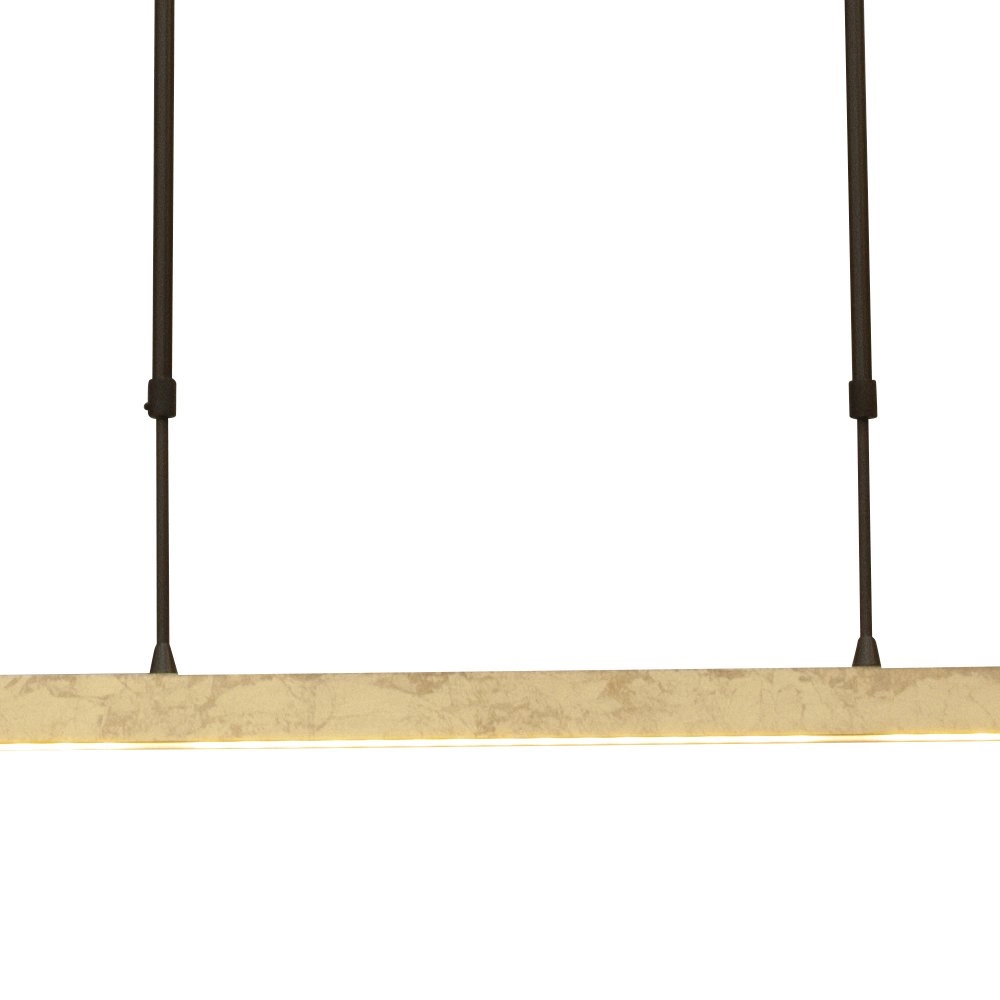 Zwarte hanglamp Real 3 160cm met goud Masterlight 8718121216331