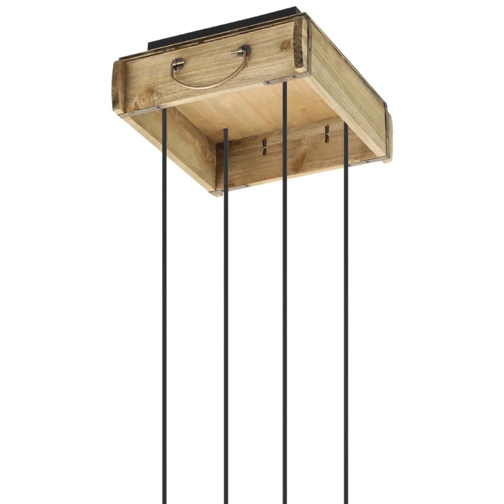 Hanglamp Wootton met hout Eglo 9002759435912