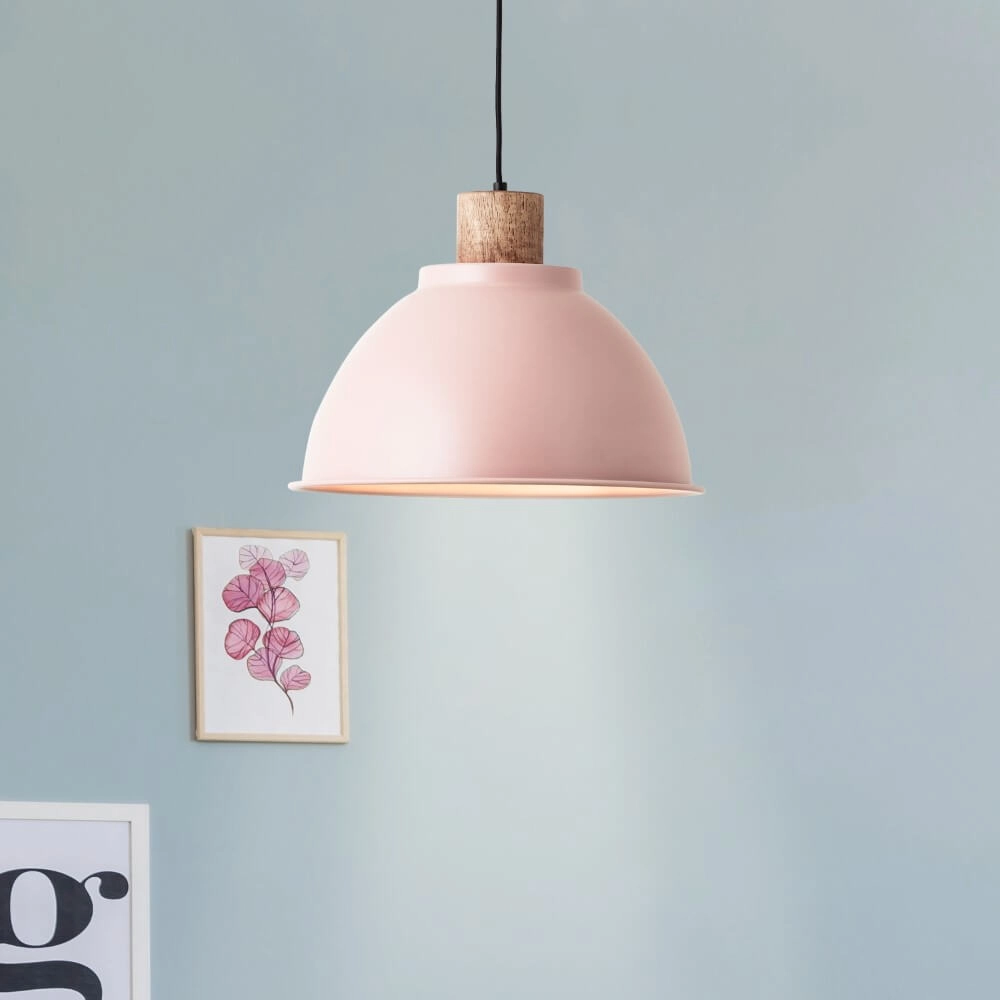 Hanglamp Erena Ø 38cm roze Brilliant 4004353413032