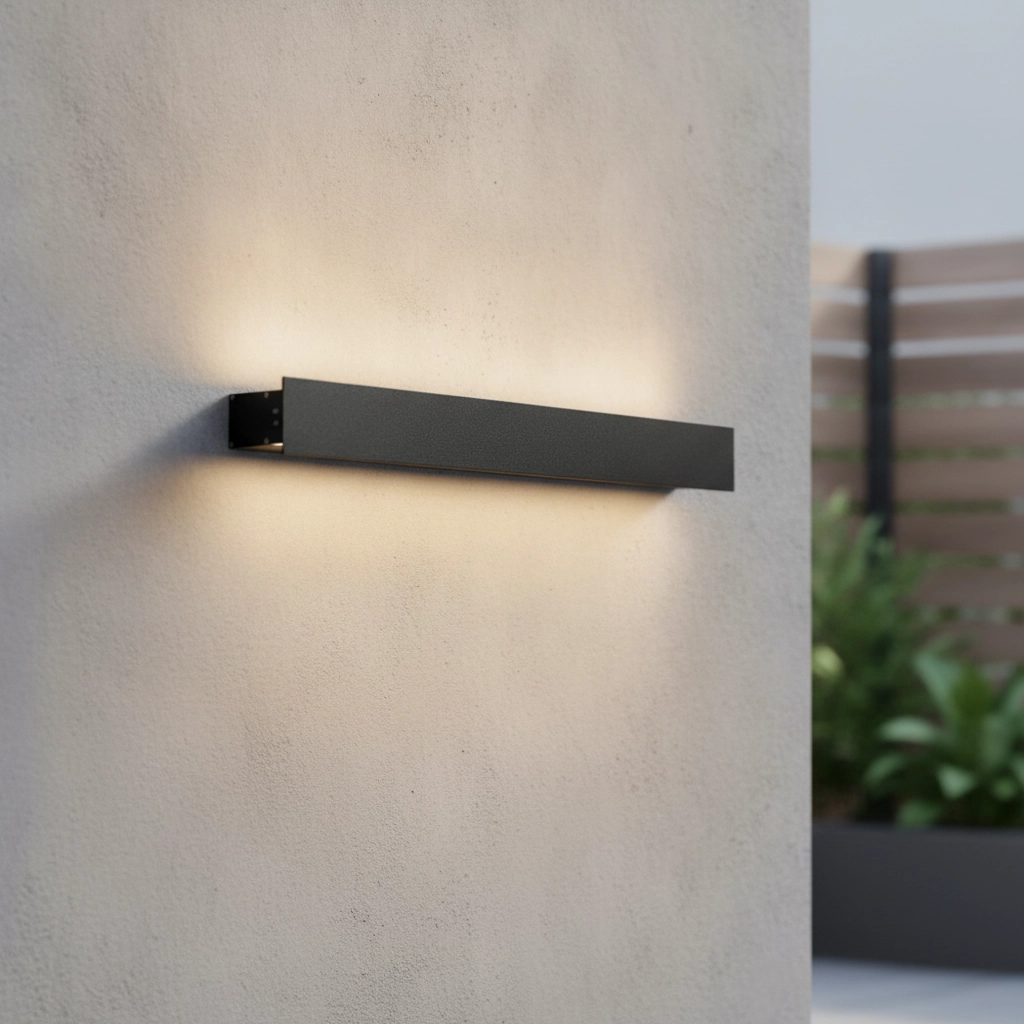 Wandlamp Path design zwart 1m