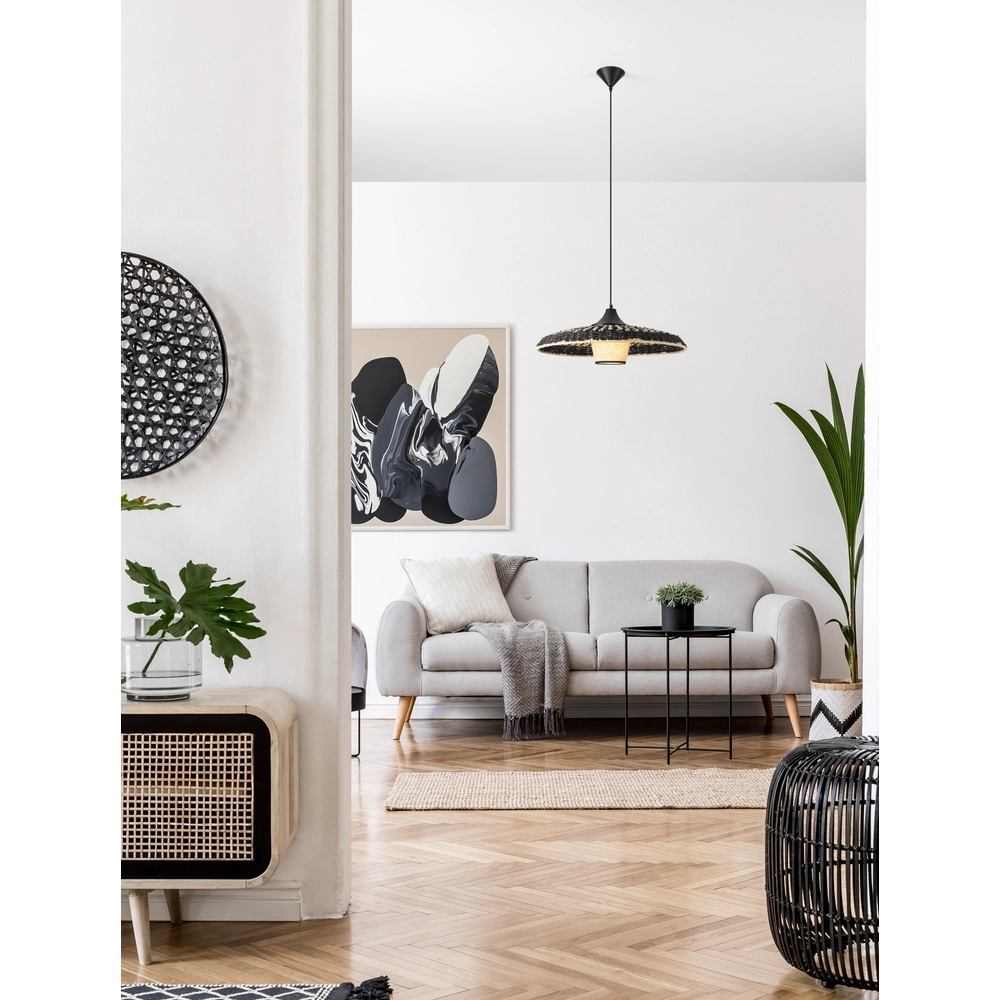 Hanglamp Capa zwart Lyora 5212017452924