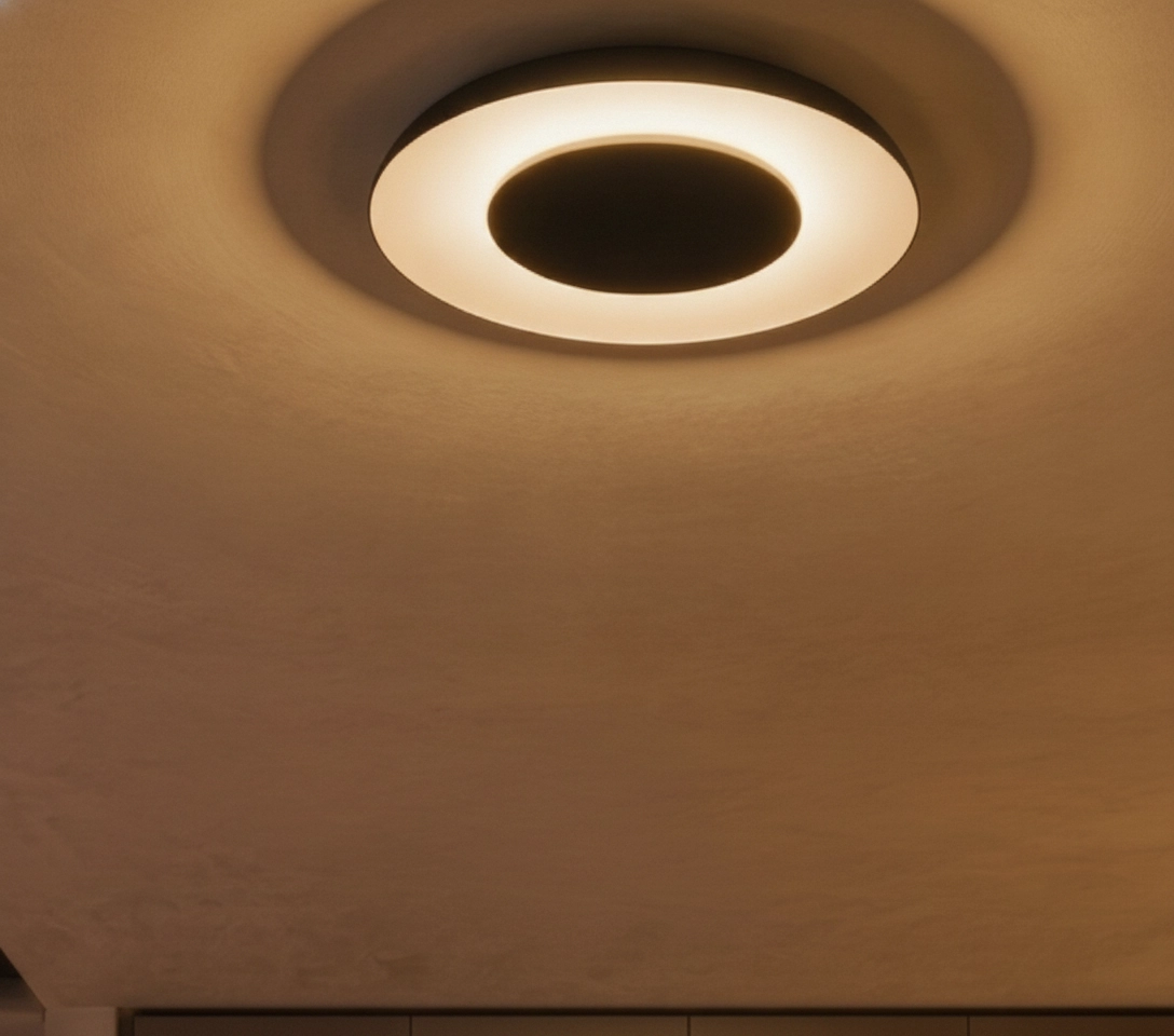 Design plafondlamp Epos Ø 60cm zwart met wit