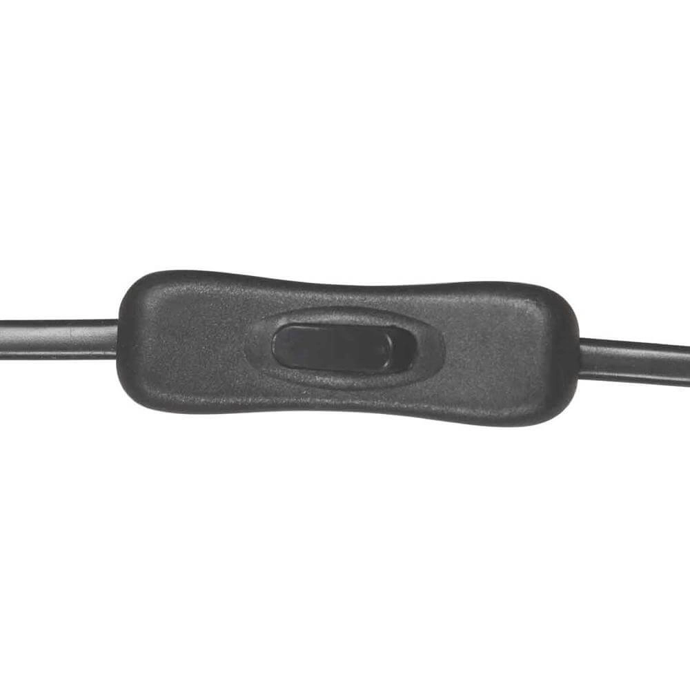 Zwarte tafellamp Tenebris met smoke glas Steinhauer 8712746178142