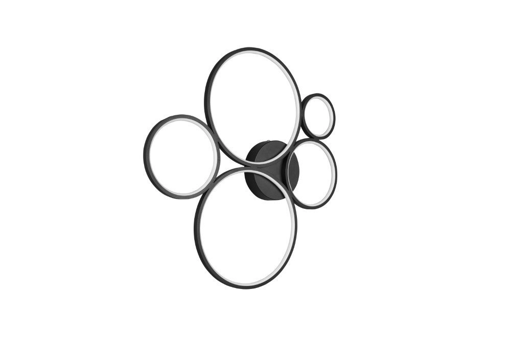 Design plafondlamp Rondo 5-rings Trio 4017807488838