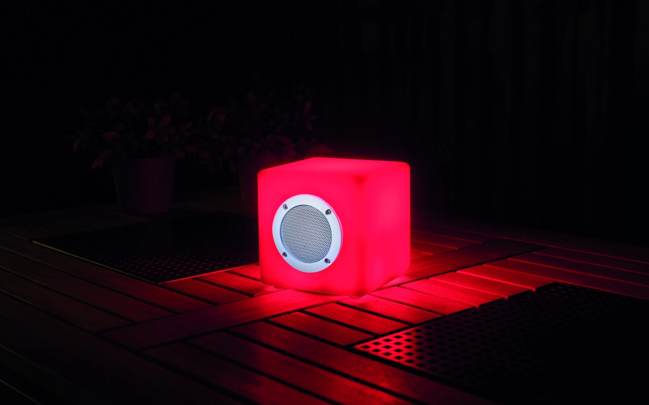 Tafellamp Cube 15 RGB met speaker GardenLights 5907800857511