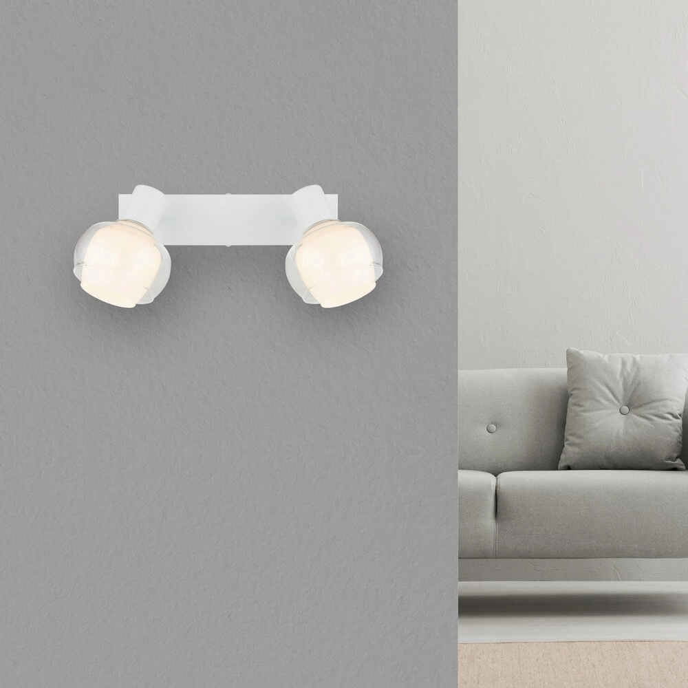 Witte plafondlamp Tokki 2-lichts Globo 9007371446049