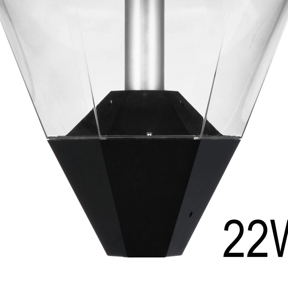 Professionele lantaarnkap City Highlight Led - 3000K - 47cm zwart Franssen 8717064121146