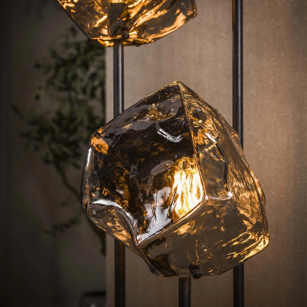 Moderne vloerlamp Rock 3-lichts - chroom glas Lyora 8716803511385