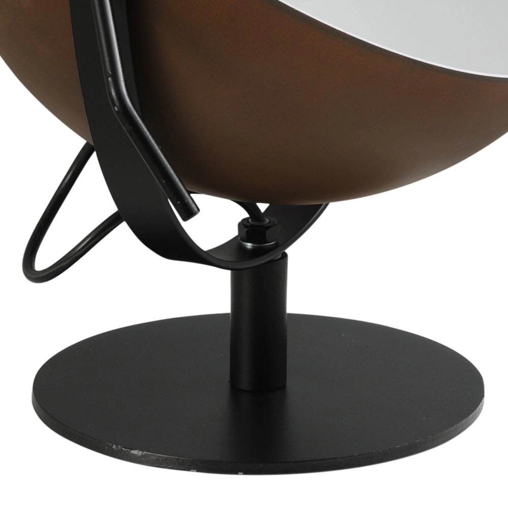 Tafellamp Industria zwart met roestbruin Masterlight 8718121236667