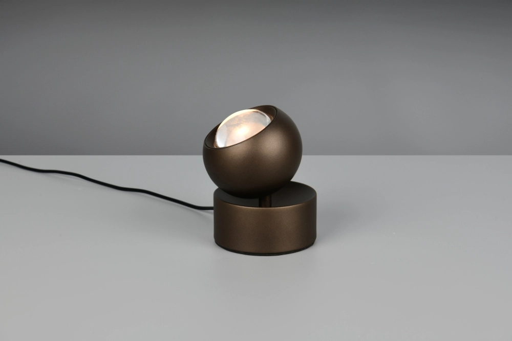 Led uplighter Orbit platinum bruin