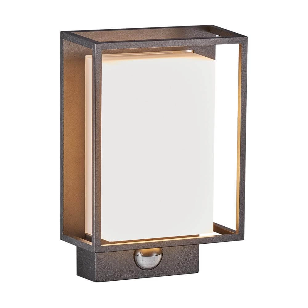 Moderne buitenlamp Nestor zwart met sensor