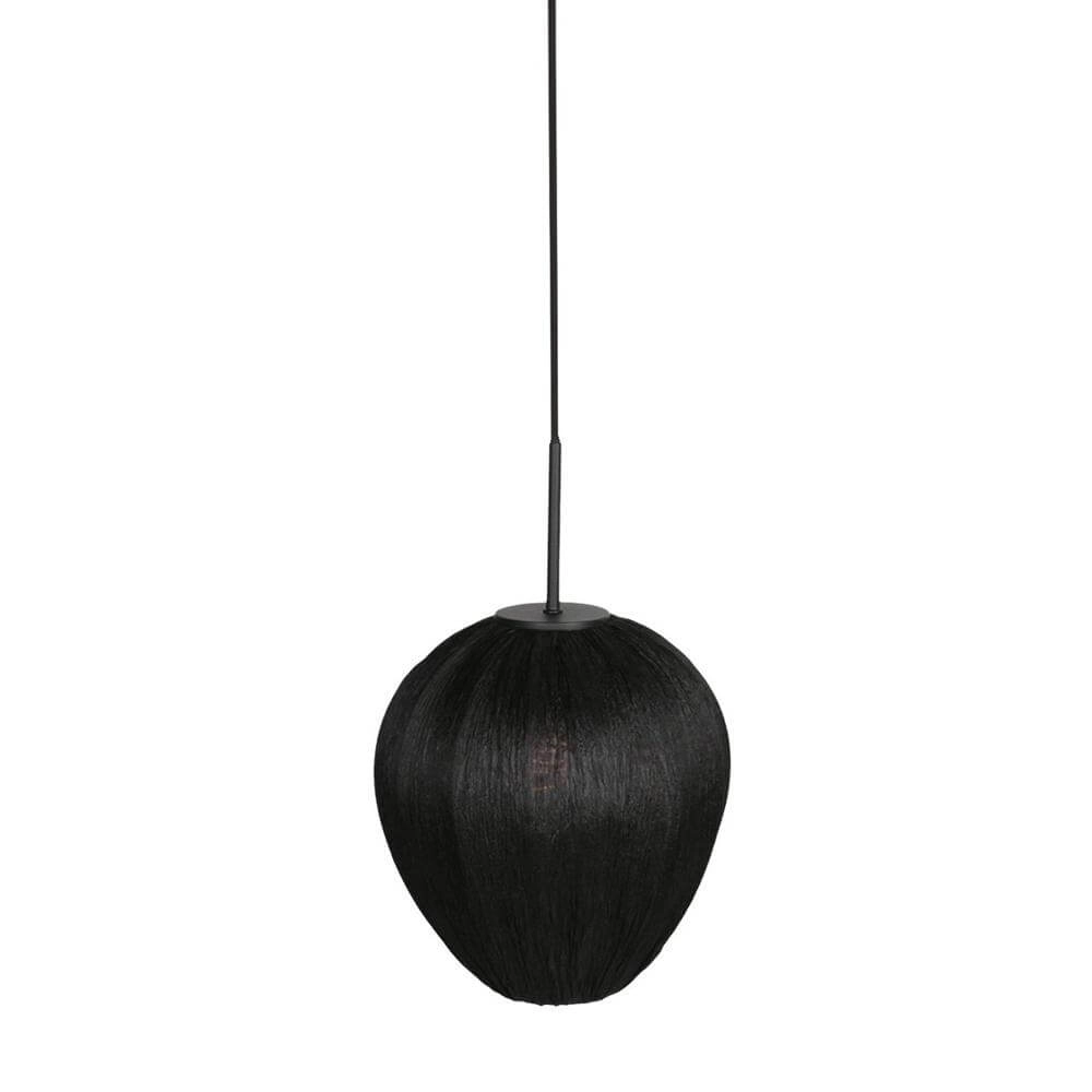 Hanglamp HaloSwap met zwarte stoffen kap Ø 25cm