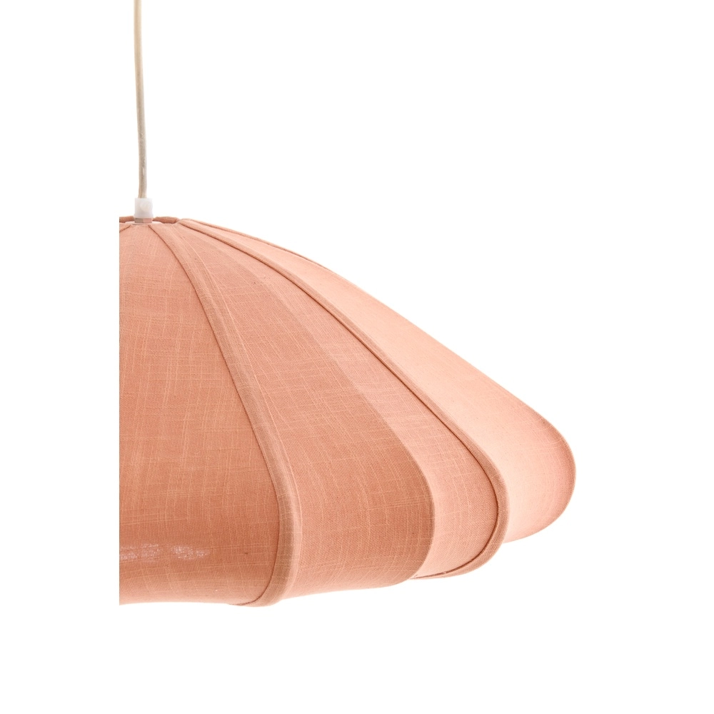 Stoffen hanglamp Cesano Ø 64cm - licht roze Light & Living 8717807779320