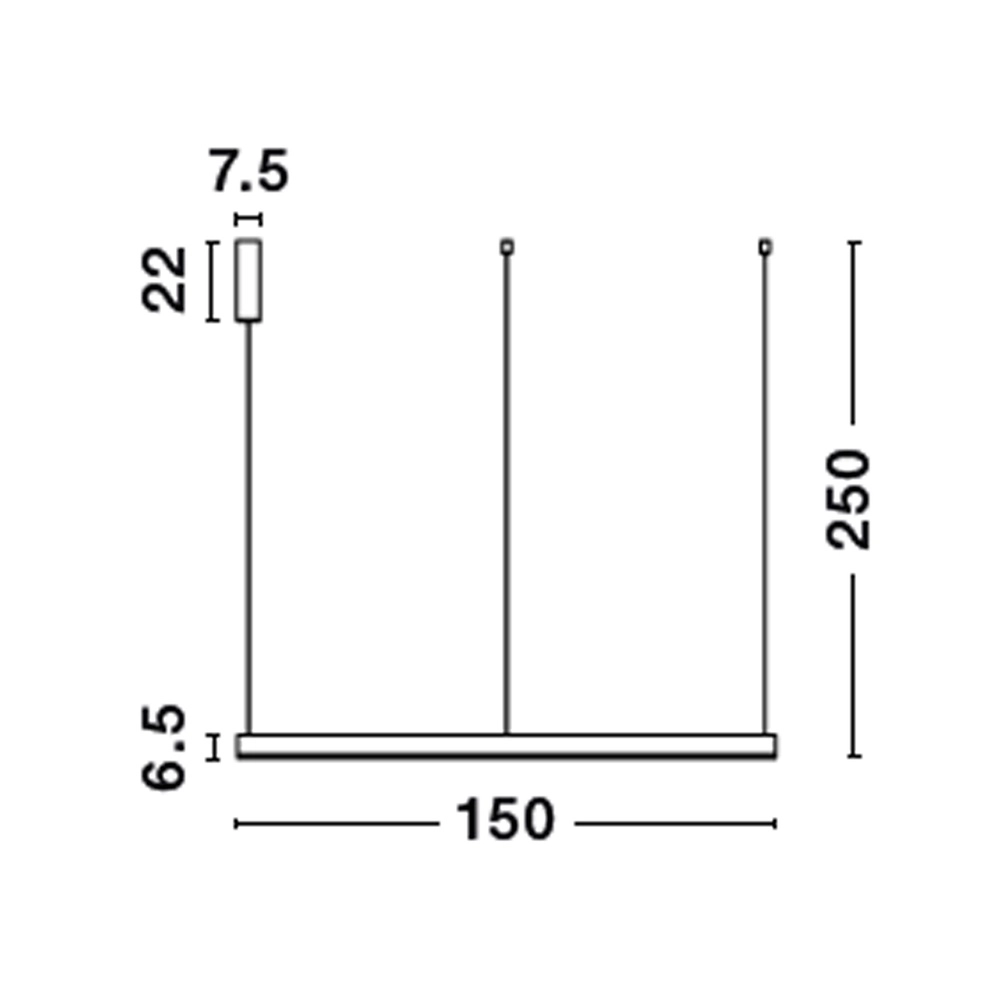 Hanglamp Motif wit Ø 150cm 2700-6500K Lyora 5212017443724