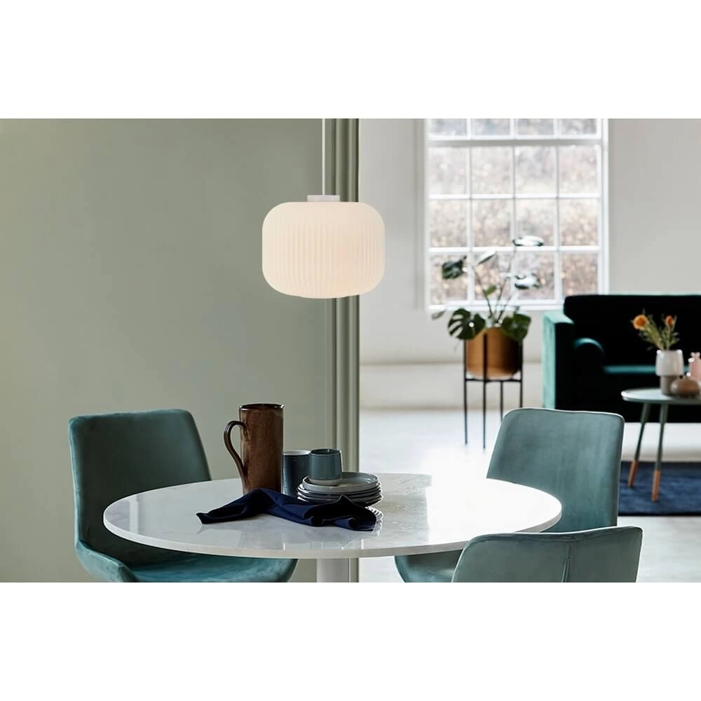 Witte hanglamp Milford Ø 30cm Nordlux 5701581407084