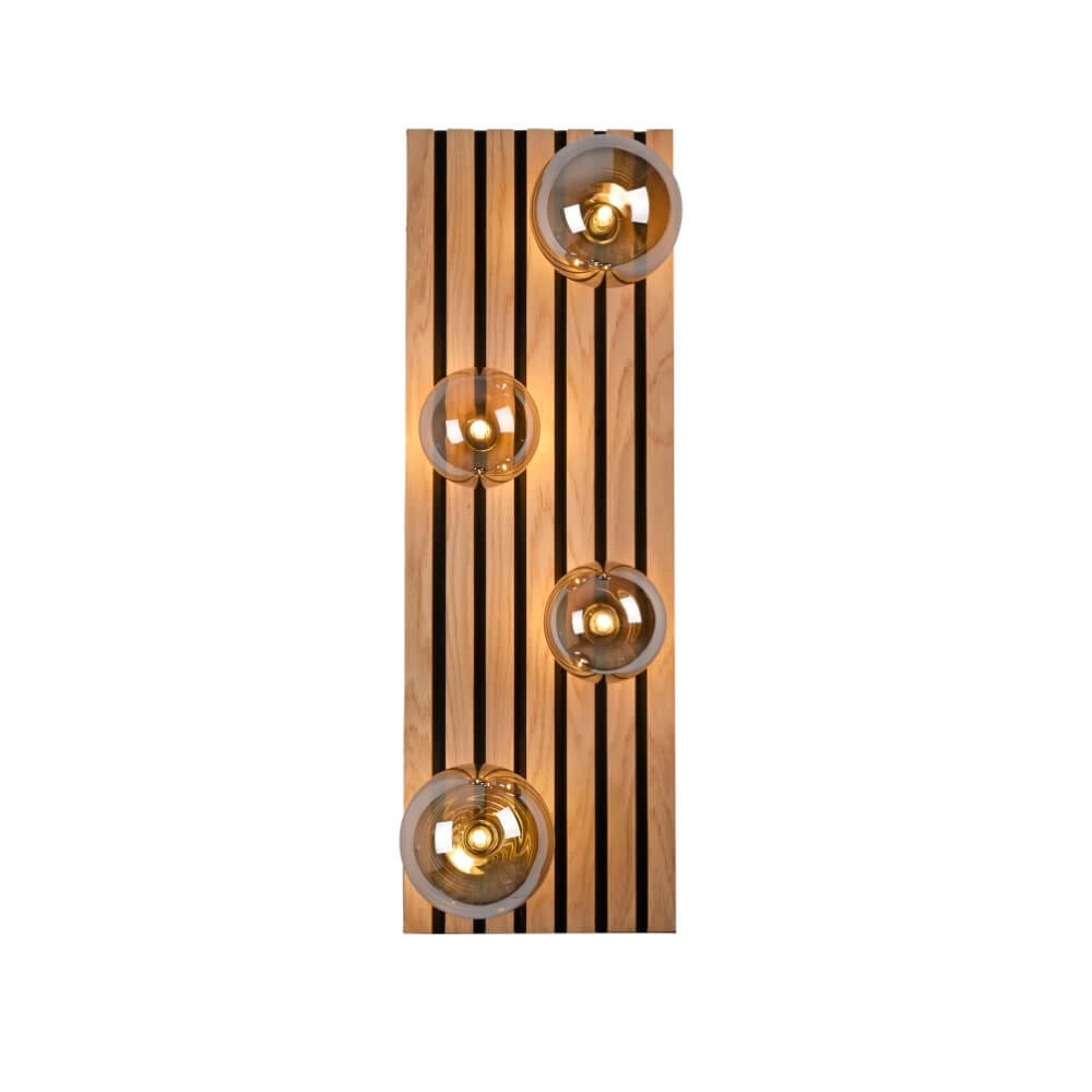 Houten plafondlamp Green Stika rechthoekig Just Light 4043689004248