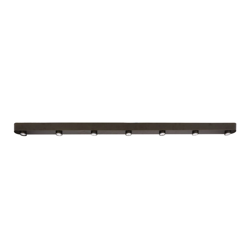 7-lichts opbouwspot Bar Sienna bruin Lyora 8716803510951